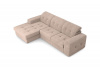 Диван-кровать, угловой набор, оттоманка слева, ткань Noel Ash
