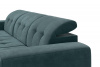 Диван-кровать, угловой набор, оттоманка слева, ткань Noel Ocean