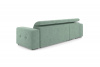 Диван-кровать, угловой набор, оттоманка слева, ткань Сенсей (Scratch resistance) Mist Green