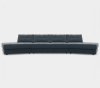 Угловой диван-кровать, ткань Инфинити Steel